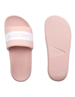 Flash Sale 😀 Lacoste Croco Synthetic And Textile Slides In Pink ⭐ -Sandals Thongs Online Shop unnamed file 115