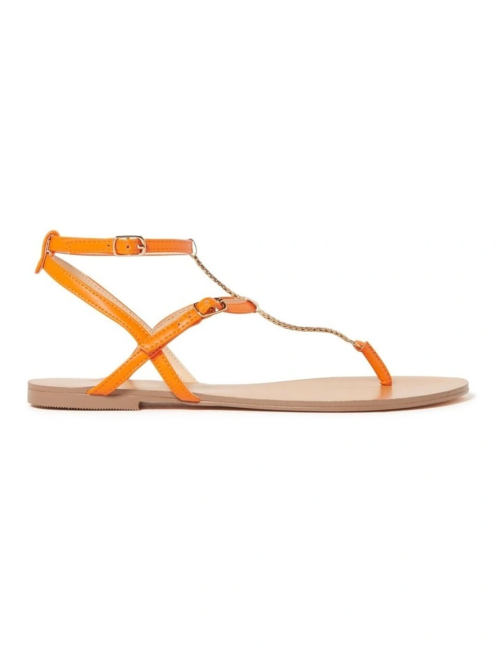 Brand new π Forever New Margot Chain π©΄ Sandal In Orange π 3 Brand new π Forever New Margot Chain π©΄ Sandal In Orange π