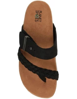 Cheap ✔️ Planet 👟 Shoes Onida Nubuck Leather 🩴 Sandal In Black ⭐ -Sandals Thongs Online Shop unnamed file 1233