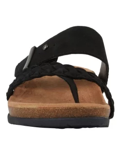 Cheap ✔️ Planet 👟 Shoes Onida Nubuck Leather 🩴 Sandal In Black ⭐ -Sandals Thongs Online Shop unnamed file 1234