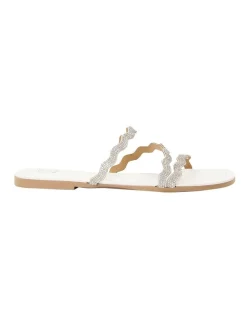 Promo ❤️ Dune London Liv 🩴 Sandal In White 👍