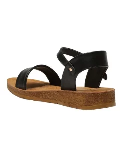 Deals ❤️ Wide Steps Eliza 🩴 Sandals In Black Smooth 🎉 -Sandals Thongs Online Shop unnamed file 1697