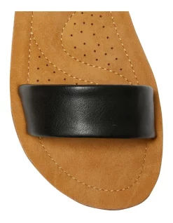 Deals ❤️ Wide Steps Eliza 🩴 Sandals In Black Smooth 🎉 -Sandals Thongs Online Shop unnamed file 1698