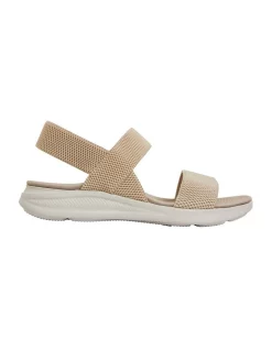 Best Pirce ❤️ Active Flex By Easy Steps Mack Beige Stretch 🩴 Sandals 🎁