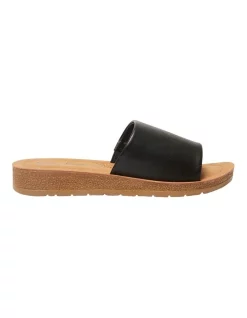 Outlet ✔️ Wide Steps Enid 🩴 Sandals In Black Smooth 🛒