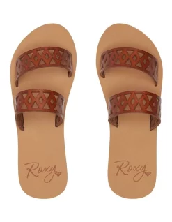 Top 10 👍 Roxy Elora Faux Leather 🩴 Sandals In Brown 😍 -Sandals Thongs Online Shop unnamed file 1891