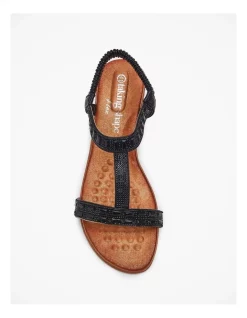 Hot Sale 🌟 Taking Shape Elevated Bling Wedge 🩴 Sandal In Black 👍 -Sandals Thongs Online Shop unnamed file 1897