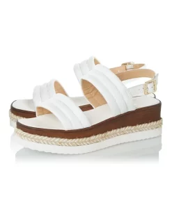 Flash Sale 🛒 Dune London Kazzy 🩴 Sandals In White 🎁 -Sandals Thongs Online Shop unnamed file 1956