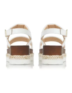 Flash Sale 🛒 Dune London Kazzy 🩴 Sandals In White 🎁 -Sandals Thongs Online Shop unnamed file 1958
