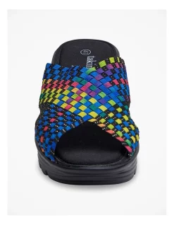 Wholesale 💯 Taking Shape Woven Stretch Flexible Slide In Multi 🤩 -Sandals Thongs Online Shop unnamed file 2376