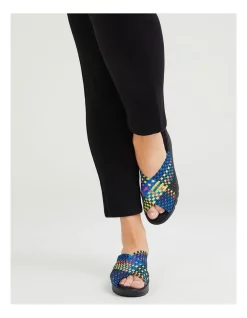 Wholesale 💯 Taking Shape Woven Stretch Flexible Slide In Multi 🤩 -Sandals Thongs Online Shop unnamed file 2378