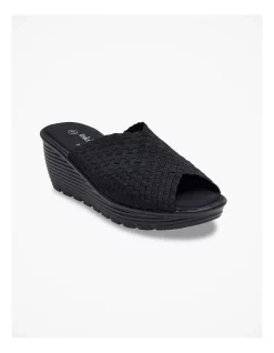 Cheapest ❤️ Taking Shape Woven Stretch Flexible Slide In Black 👏 -Sandals Thongs Online Shop unnamed file 2381