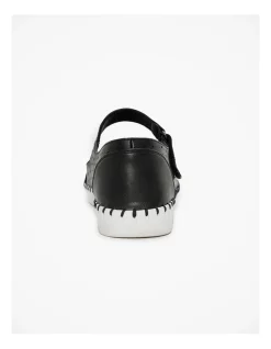 Discount ✔️ Taking Shape Flexible Velcro Strap Flat In Black 😍 -Sandals Thongs Online Shop unnamed file 2388