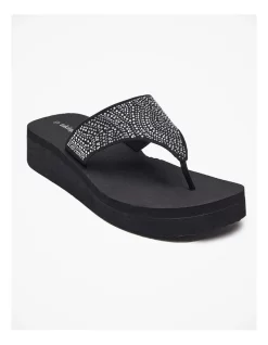 Budget 👍 Taking Shape Diamante Soft 🩴 Sandal In Black 🤩 -Sandals Thongs Online Shop unnamed file 2439