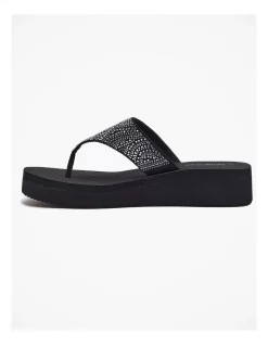 Budget 👍 Taking Shape Diamante Soft 🩴 Sandal In Black 🤩 -Sandals Thongs Online Shop unnamed file 2440