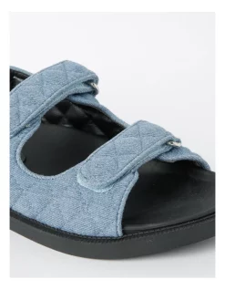 Best Pirce 🌟 Miss Shop Dani Denim Quilted 🩴 Sandal 😉 -Sandals Thongs Online Shop unnamed file 2448