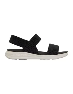 Best Sale π Active Flex By Easy Steps Mack Black Stretch π©΄ Sandals β