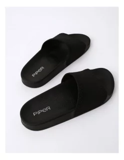 Outlet 👍 Piper District Black Recycled Flyknit 🩴 Sandal In Black 😍 -Sandals Thongs Online Shop unnamed file 2512