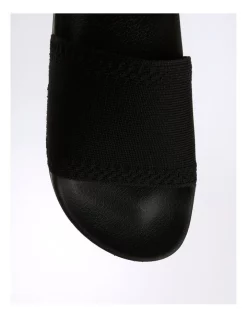 Outlet 👍 Piper District Black Recycled Flyknit 🩴 Sandal In Black 😍 -Sandals Thongs Online Shop unnamed file 2513