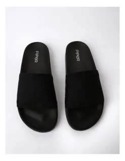 Outlet 👍 Piper District Black Recycled Flyknit 🩴 Sandal In Black 😍 -Sandals Thongs Online Shop unnamed file 2514