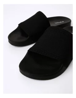 Outlet 👍 Piper District Black Recycled Flyknit 🩴 Sandal In Black 😍 -Sandals Thongs Online Shop unnamed file 2515