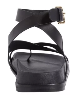 Cheapest 💯 French Connection Riva Leather 🩴 Sandal In Black 🧨 -Sandals Thongs Online Shop unnamed file 2540