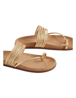 Flash Sale 😀 Seed Heritage Tegan Footbed 🩴 Sandal In Gold 🔥 -Sandals Thongs Online Shop unnamed file 2591