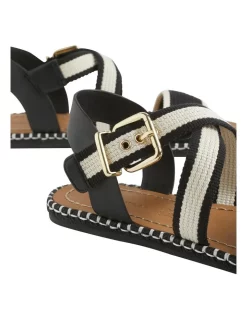 Deals 👏 Seed Heritage Bree Woven 🩴 Sandal In Black/Cream ⭐ -Sandals Thongs Online Shop unnamed file 2724