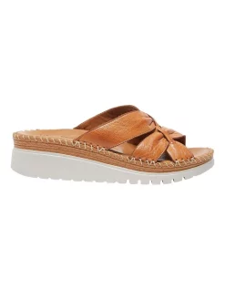 Discount 👍 Wide Steps Hannah 🩴 Sandals In Tan Glove 💯