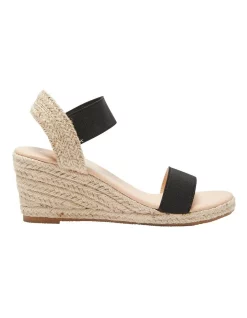 Best deal 😍 Easy Steps Summit Elastic 🩴 Sandals In Black/Beige 👍