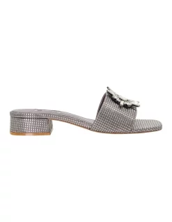 Hot Sale 😀 Dune London Nailah 🩴 Sandal In Pewter ⌛