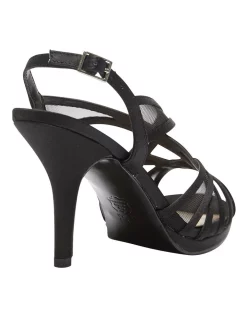 Coupon 👏 NINA Bess 🩴 Sandals In Black Satin 🔥 -Sandals Thongs Online Shop unnamed file 3793