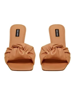Brand new ⌛ Nine West Knot Heeled 🩴 Sandal In Tan ⭐ -Sandals Thongs Online Shop unnamed file 4406