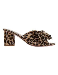Cheap ⌛ Pink Inc Surge Leopard Fabric 🩴 Sandals 🧨