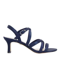 Flash Sale 😀 NINA Genaya New Navy Satin 🩴 Sandal 🔔