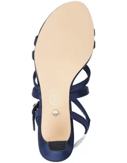 Flash Sale 😀 NINA Genaya New Navy Satin 🩴 Sandal 🔔 -Sandals Thongs Online Shop unnamed file 4861