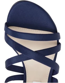 Flash Sale 😀 NINA Genaya New Navy Satin 🩴 Sandal 🔔 -Sandals Thongs Online Shop unnamed file 4862