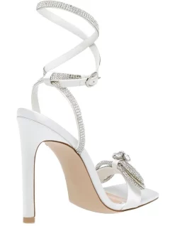 Promo ✨ Steve Madden Unleash Heel In White 😀 -Sandals Thongs Online Shop unnamed file 4880
