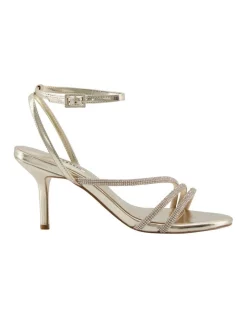 Outlet 💯 Dune London Maximum 👠 Heels In Gold 🛒