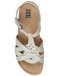 Coupon 👍 Planet 👟 Shoes Sylvie Leather 🩴 Sandal In Sand White 🔥 -Sandals Thongs Online Shop unnamed file 508