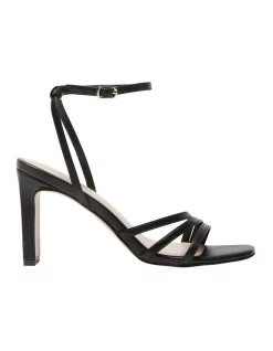 Buy π₯° Pink Inc Lara π©΄ Sandals In Black Smooth π―