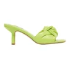 Promo ❤️ Nine West Knot Heeled 🩴 Sandal In Lime Green 🌟