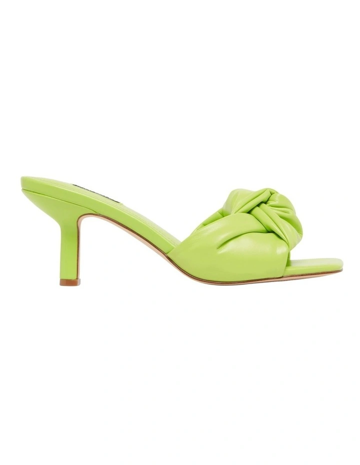 Promo β€οΈ Nine West Knot Heeled π©΄ Sandal In Lime Green π 3 Promo β€οΈ Nine West Knot Heeled π©΄ Sandal In Lime Green π