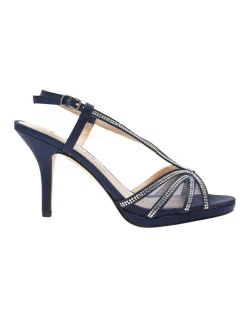 Best reviews of 🎁 NINA Barbara 🩴 Sandals In New Navy Satin 🛒