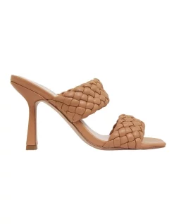 Flash Sale ⌛ Pink Inc Jacinta Dark Camel Weave Glove 🩴 Sandals ✨