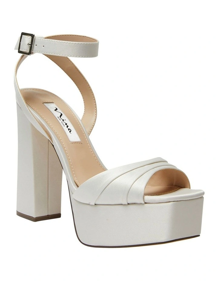 Hot Sale π NINA Dorcas Luster Satin π©΄ Sandals In Cream β€οΈ 4 Hot Sale π NINA Dorcas Luster Satin π©΄ Sandals In Cream β€οΈ - Image 2