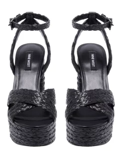 Best Pirce 👏 Nine West Hadyn Platform 🩴 Sandal In Black 🤩 -Sandals Thongs Online Shop unnamed file 5958