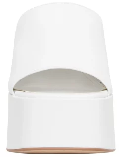 Promo 🌟 Windsor Smith Highrise Leather Heel In White 😉 -Sandals Thongs Online Shop unnamed file 6290