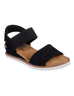 Hot Sale 😀 Skechers Desert Kiss 🩴 Sandal In Black 💯