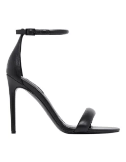Outlet 🔔 Nine West Teeya Heeled 🩴 Sandal In Black 👍